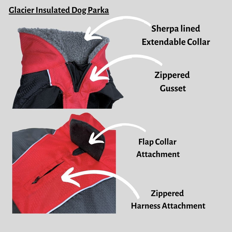 Load image into Gallery viewer, Glacier Insulated Dog Parka (Winter Coat) - Rocky Mountain Dog