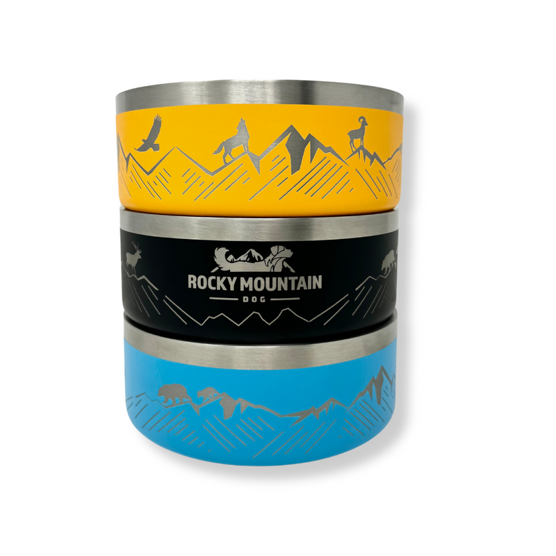 Load image into Gallery viewer, Rocky Mountain Dog Stainless Steel Dog bowls