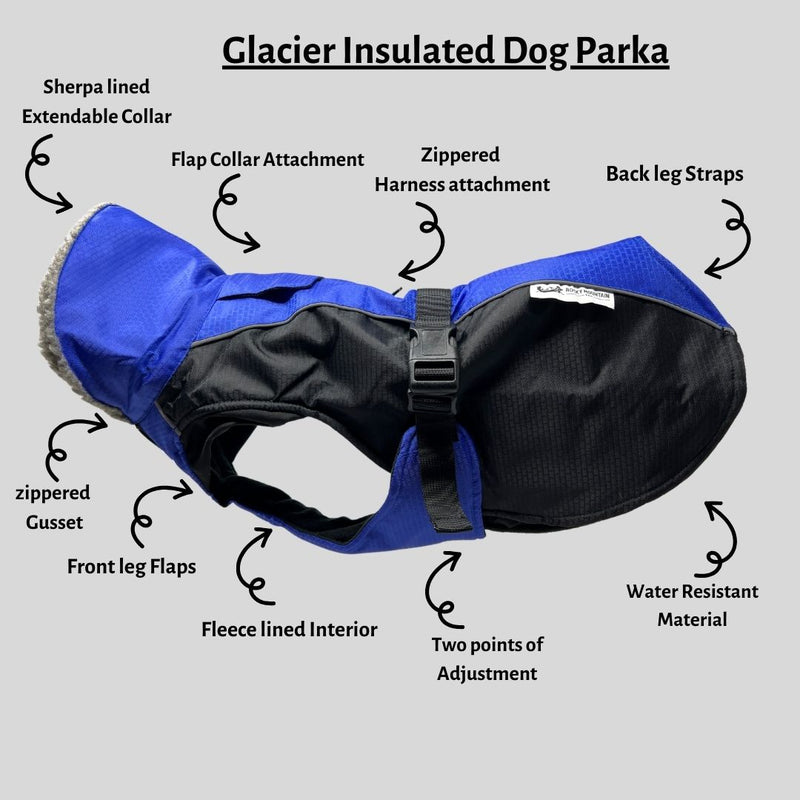 Load image into Gallery viewer, Glacier Insulated Dog Parka (Winter Coat) - Rocky Mountain Dog