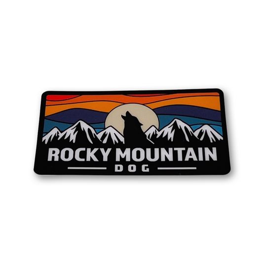 RMD Wolf moon sticker - Rocky Mountain Dog
