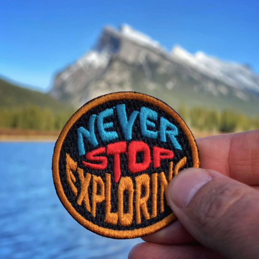 Never Stop Exploring Patch - Rocky Mountain Dog