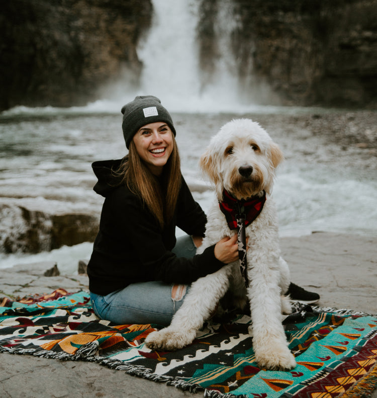 Ally Dittrick with Goldendoodle