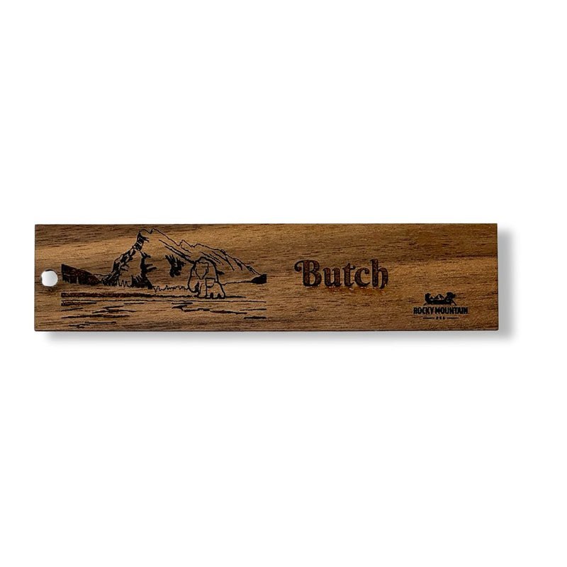 Load image into Gallery viewer, RMD Wood Dog Name Plaque
