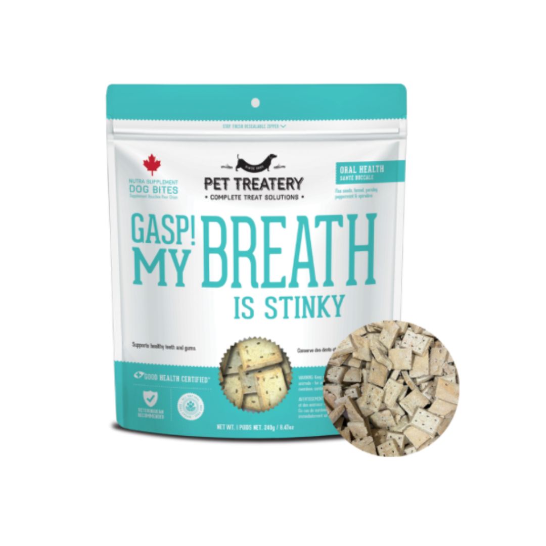 Gasp! My Breath is Stinky - Nutra Bites Oral Health Dog Biscuits 240g