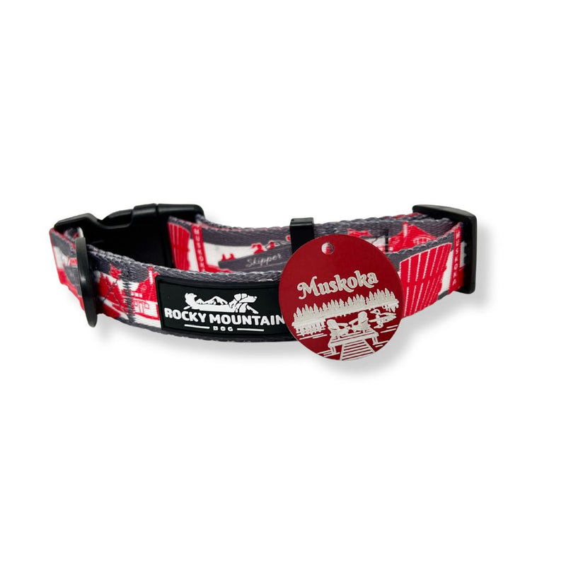 Load image into Gallery viewer, RMD Collar &amp; Red Aluminium Tag Set Cont.
