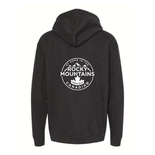 black rocky mountain dog hoodie