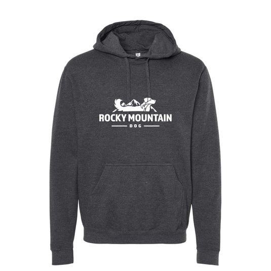 grey rocky mountain dog hoodie