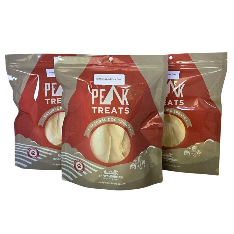 Load image into Gallery viewer, RMD Peak Treats - Jumbo Natural Cow Ears
