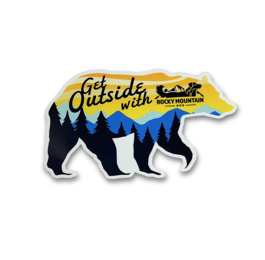 Get Outside Bear Sticker