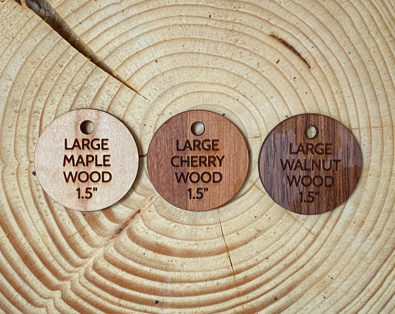 Load image into Gallery viewer, Personalized Wooden Shape Dog ID Tags
