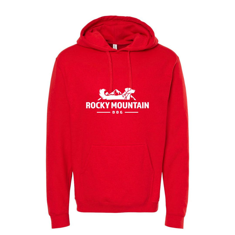 Load image into Gallery viewer, red rocky mountain dog hoodie
