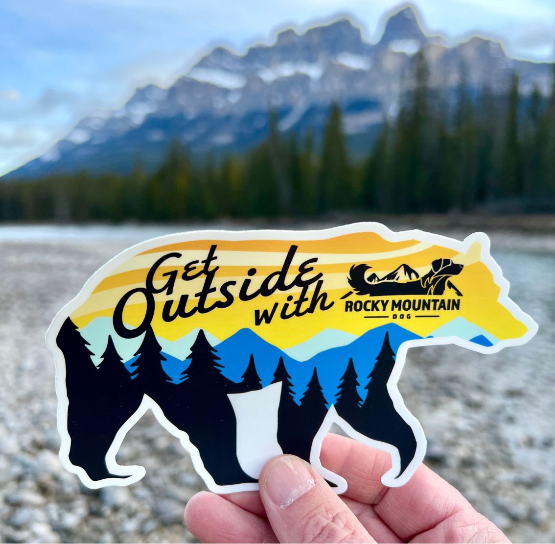 Get Outside Bear Sticker