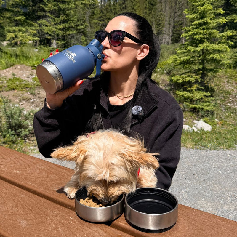 Load image into Gallery viewer, Portable Travel Water Bottle and Feeder Bowls
